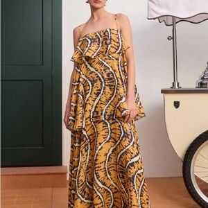 Alemais | Dresses | Alemais Poppy Spliced Midi Dress Us 6 | Poshmark